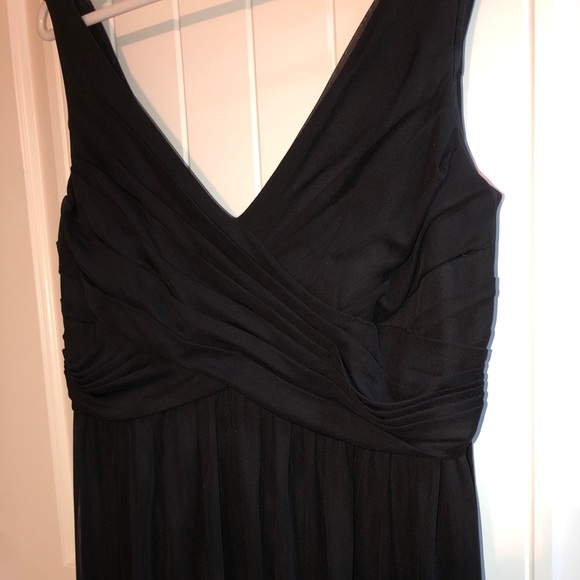 SHORT MESH BRIDESMAID DRESS WITH COWL BACK - Picture 3 of 4